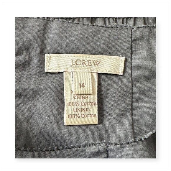 J. Crew gray cotton sleeveless dress, lightweight, cotton size 14 - Picture 3 of 13